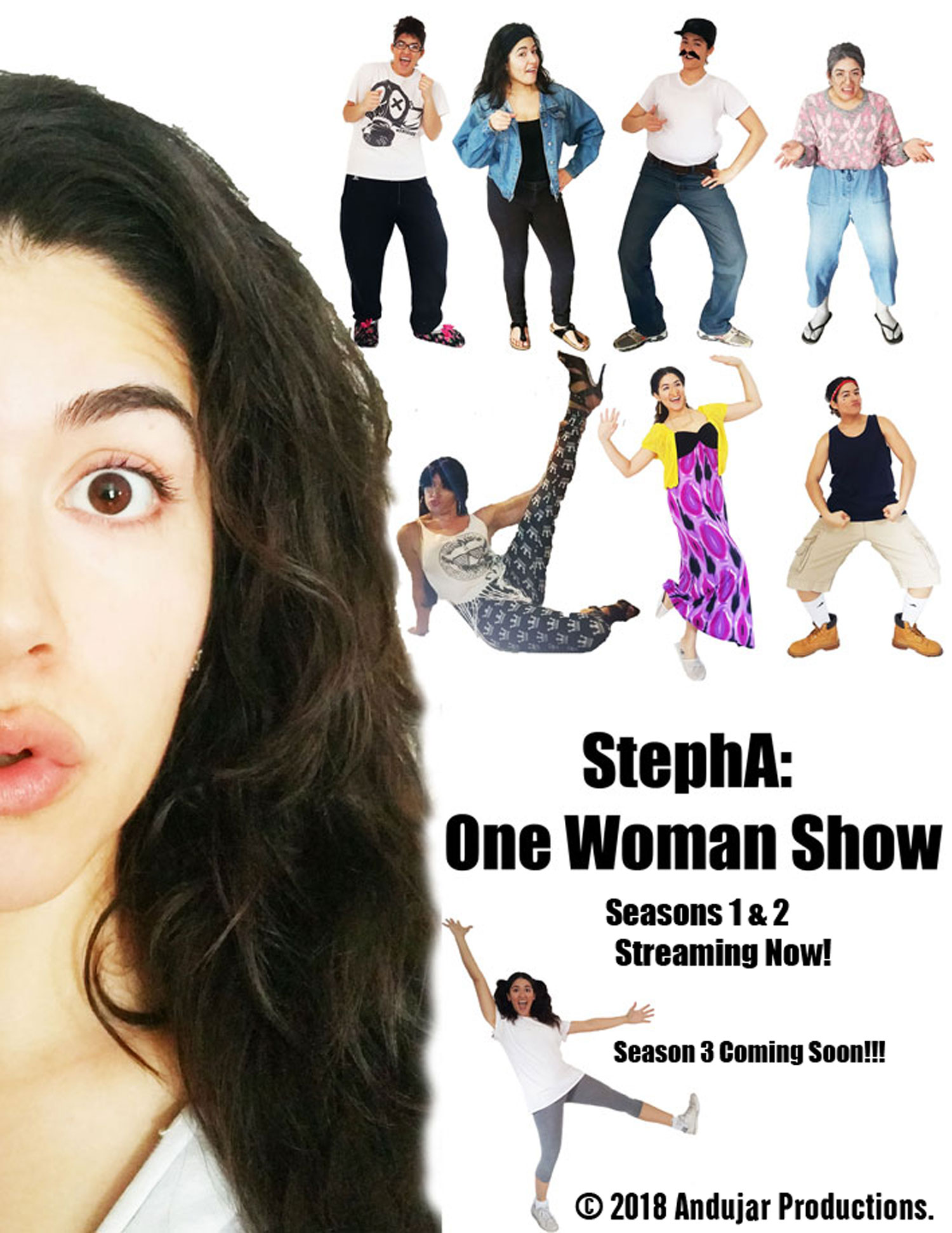 Independent YouTube Show by Stephanie Andujar, StephA: One Woman Show.
